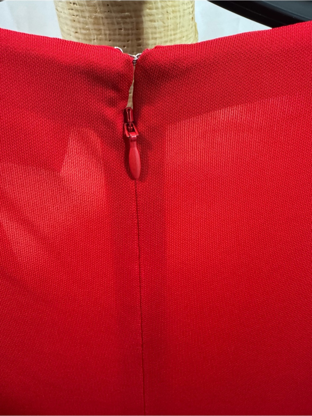 Diane von Furstenberg Red Draped Long-Sleeve Jersey Dress XL - Picture 4 of 10